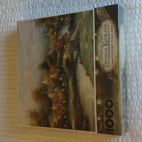New Sealed Springbok Thomas Kinkade Lamplight Village Puzzle - Picture 2 of 9